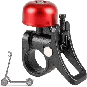 CAMPANA TIMBRE PARA PATINETE XIAOMI M365, 1S, ESSENTIAL, PRO 1, PRO 2 DE COLOR ROJO